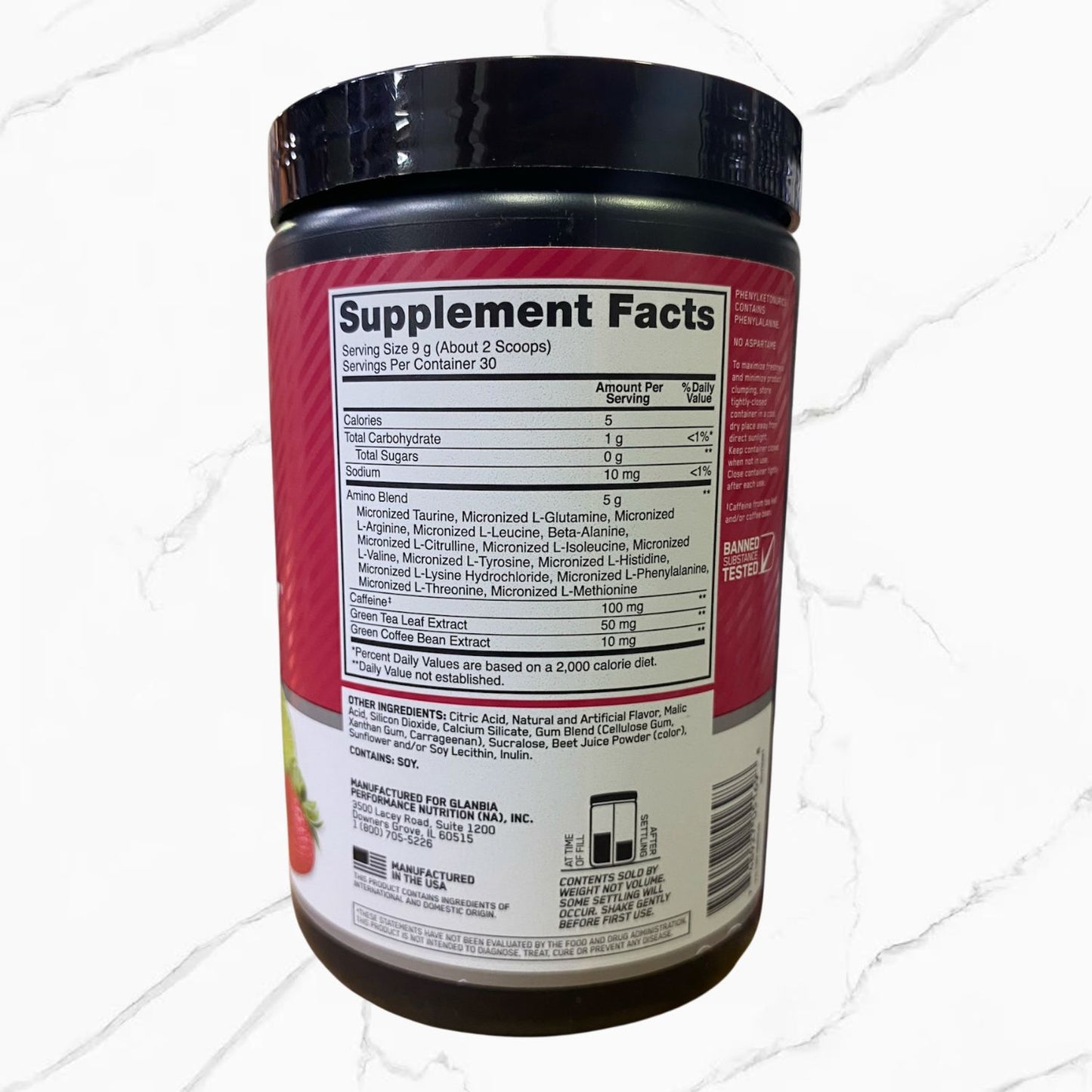 ON Essential Amino Energy Strawberry Lime