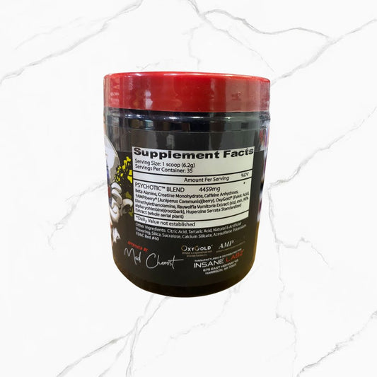 Insane Labz Pre-Workout Psychotic Grape 35 servings