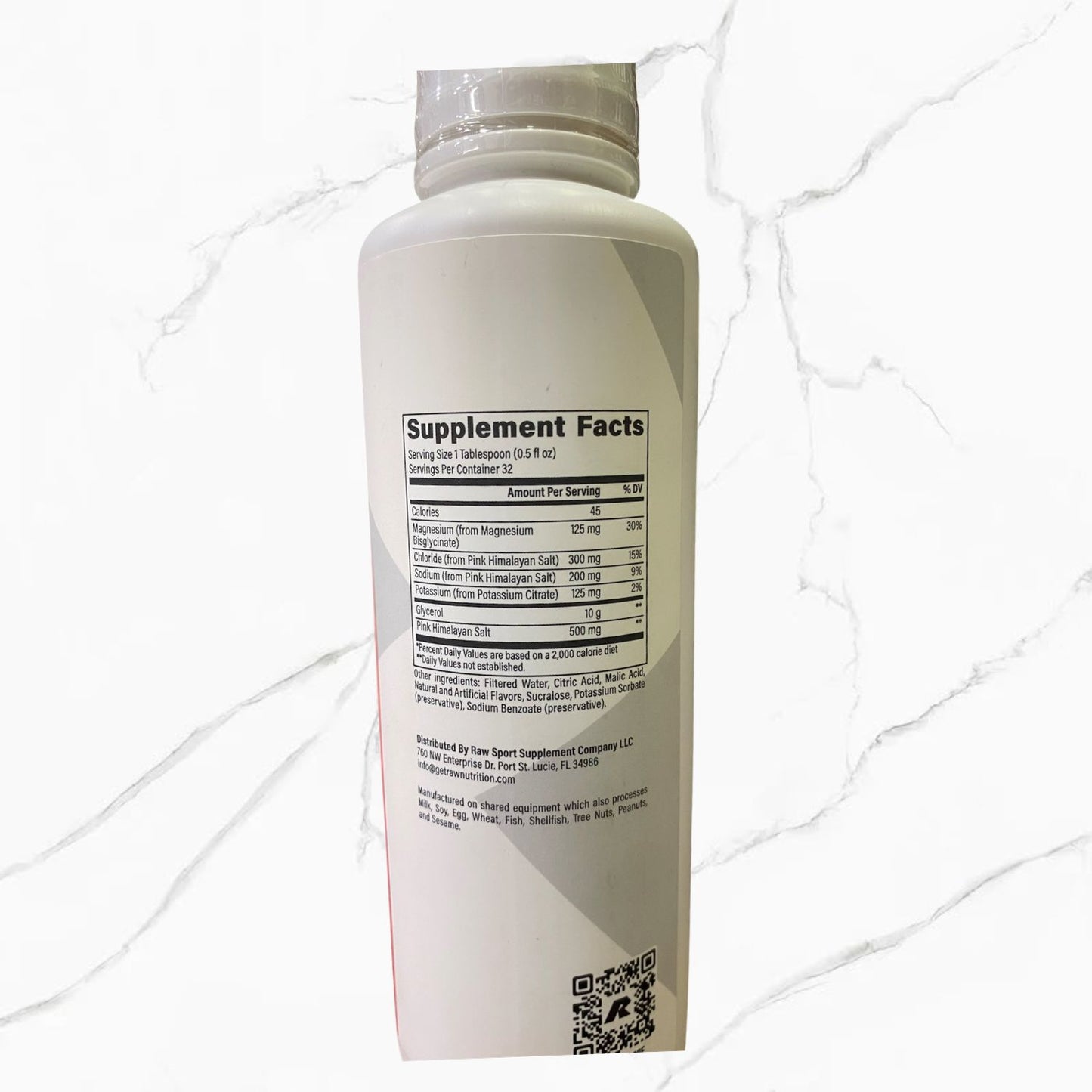 Raw Essentials Liquid Glycerol Strawberry Slush 32 Servings 473 ML