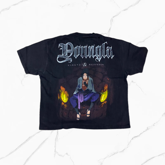 YoungLA - #4318 Naruto Distressed Tees Sasuke