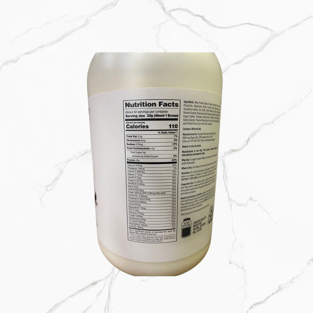 Isopure Low Carb Protein Toasted Coconut 3Lbs