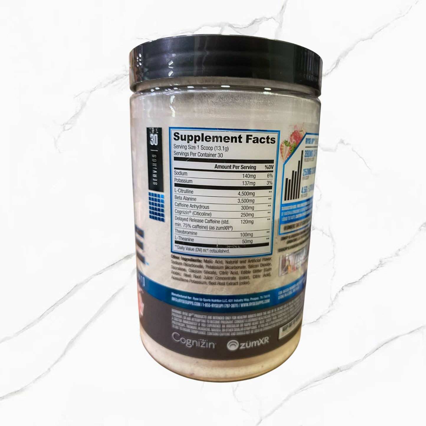 Ryse Loaded Pre-Workout Pink Splash 30 Servings