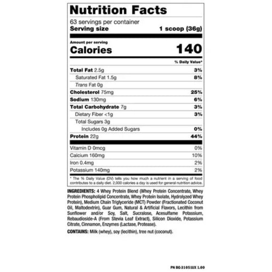 Mutant Whey Protein Vanilla Ice Cream 5Lbs