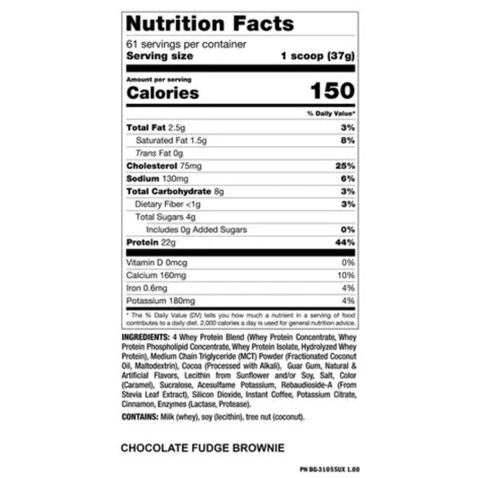 Mutant Whey Protein Chocolate Fudge Brownie 5Lbs