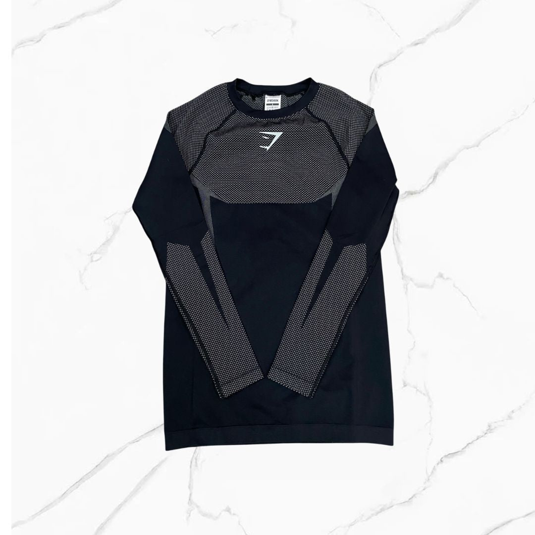 Gymshark Onyx Long Sleeve White/Black