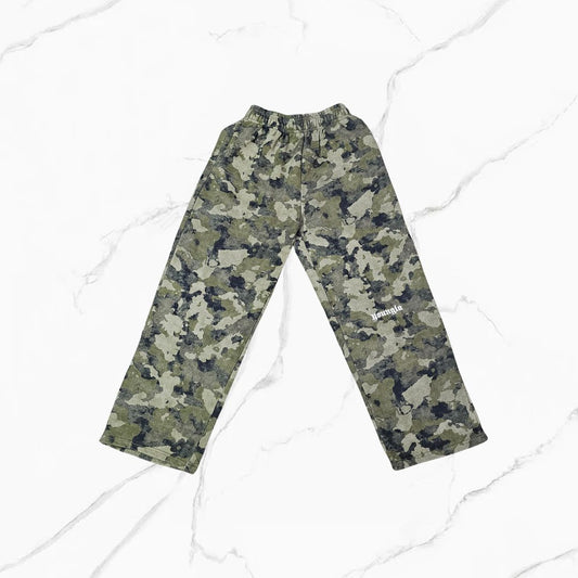 YoungLA Core Baggy Sweats Green Camo
