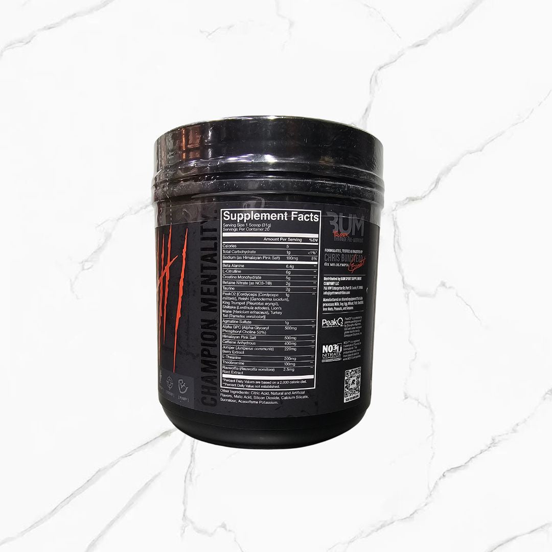 Raw Nutrition CBum Thuper Thavage Pre-Workout 6 Peat 20 servings