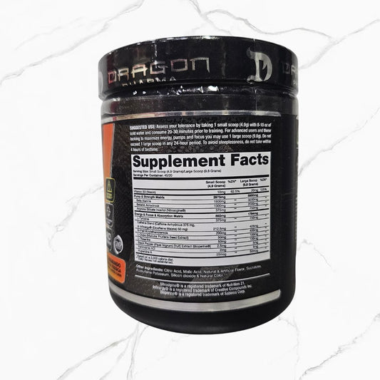 Dragon Pharma Venom Pre-Workout Tamarindo Agua Fresca 40 servings 196g