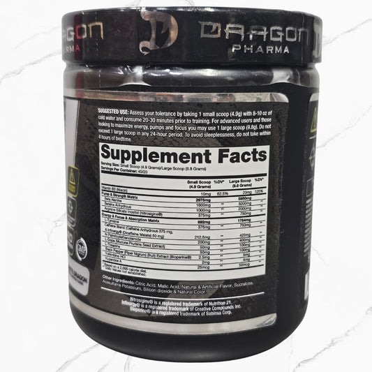 Dragon Pharma Venom Pre-Workout White Dragon 40 servings 196g