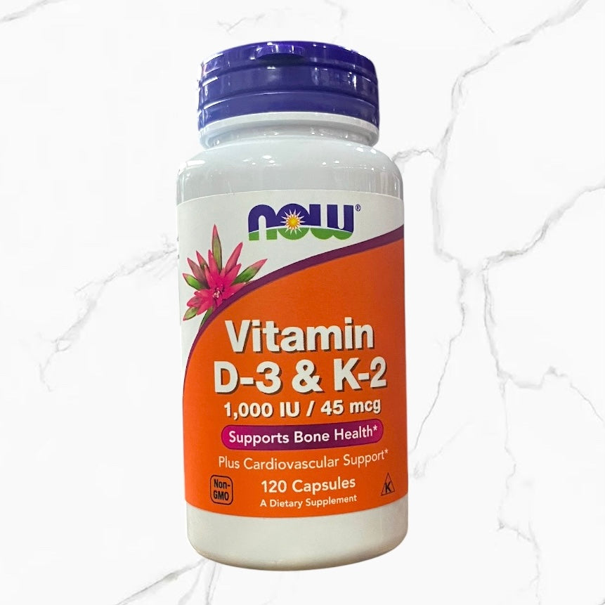 Now Vitamina D3 & K2 120 cápsulas 1000iu / mcg