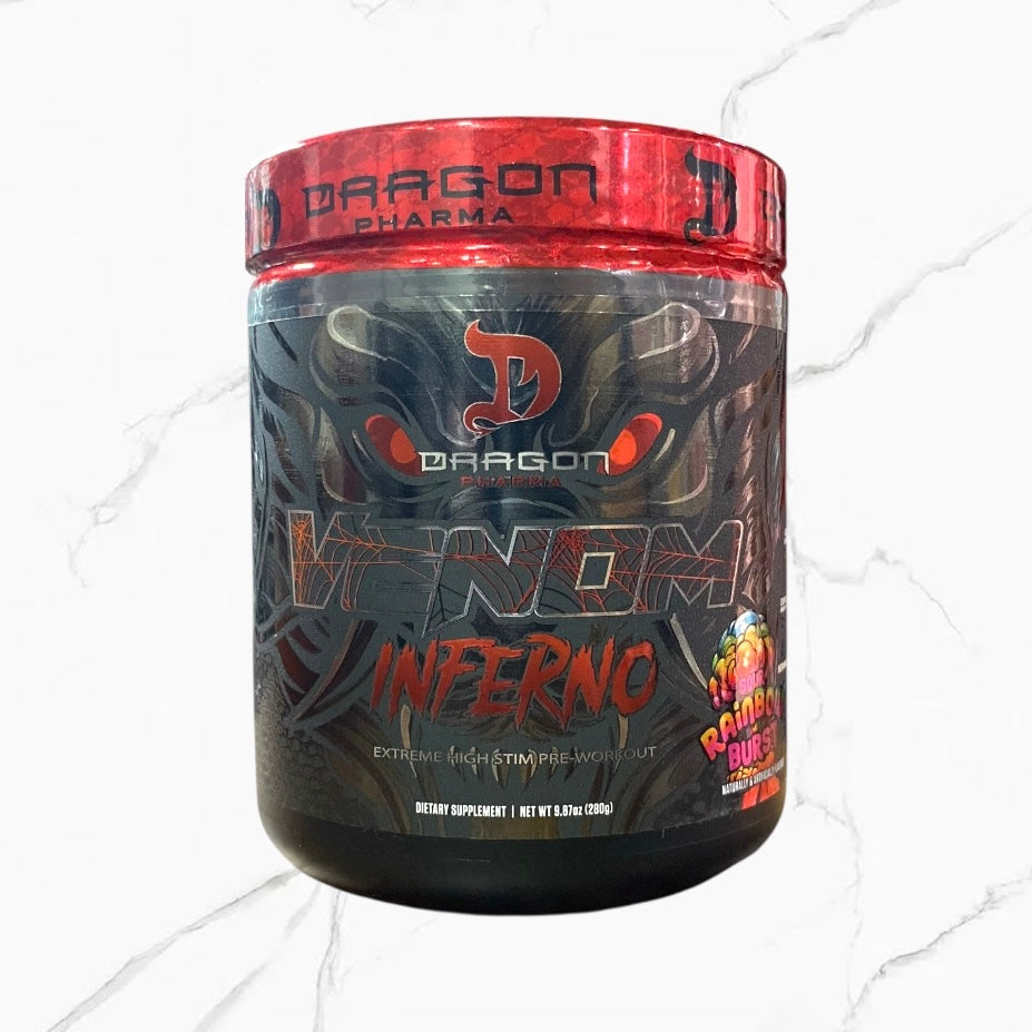 Dragon Pharma Venom Inferno Pre-Workout Rainbow Burst 280g