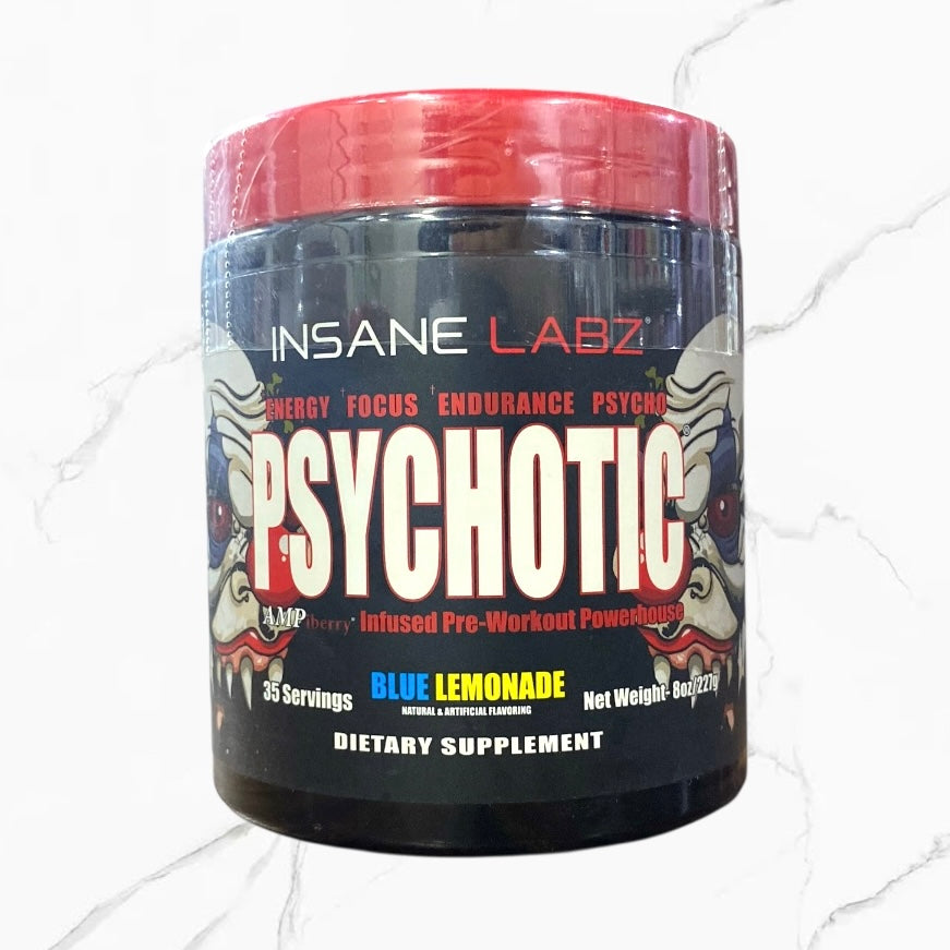 Insane Labz Pre-Workout Psychotic Blue Lemonade 35 servings