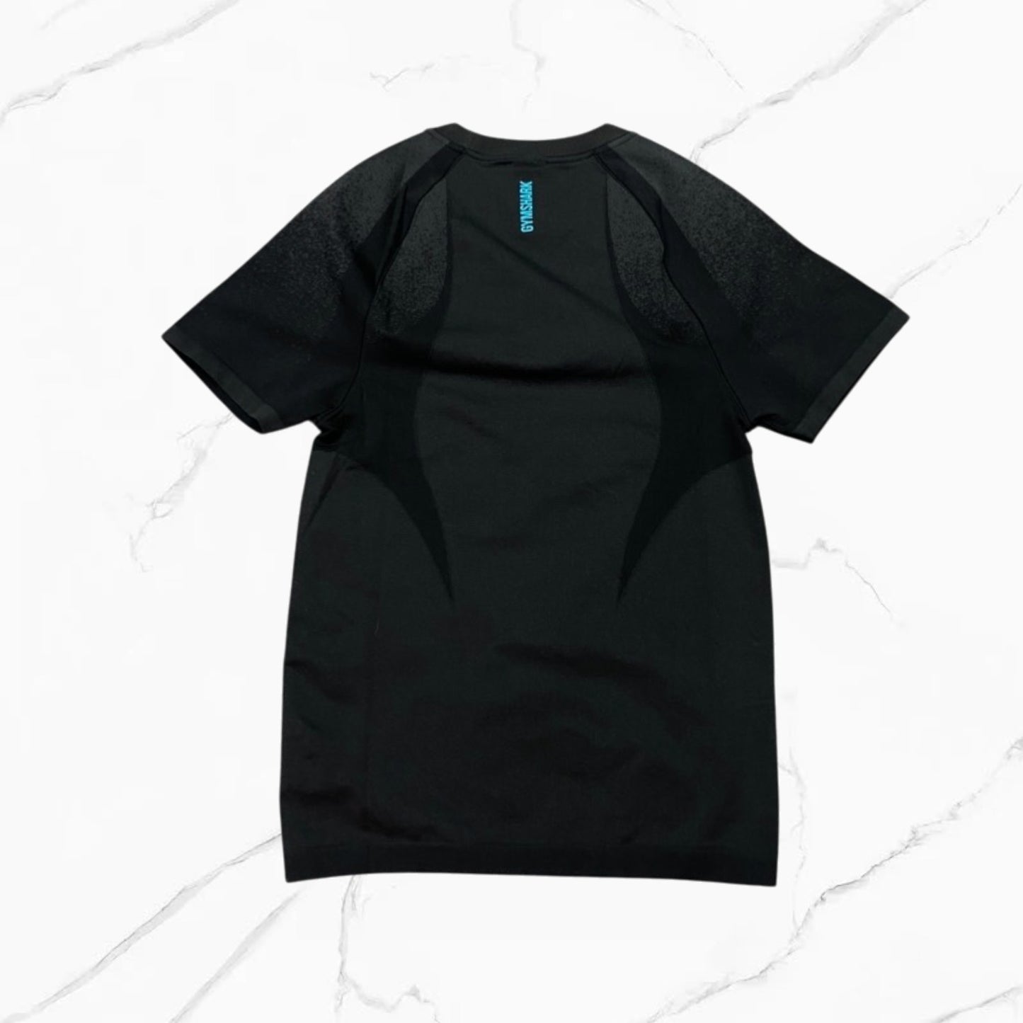 Gymshark Shadow Seamless T-Shirt Black/Brand Blue