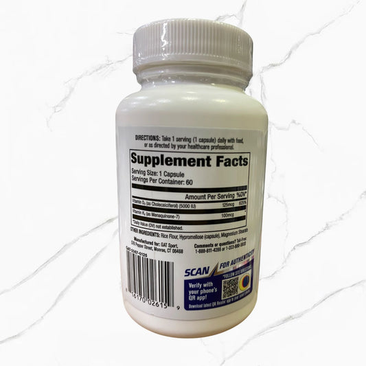 GAT SPORT Vitamin D3+K2 Essentials 60 Veggle Capsules