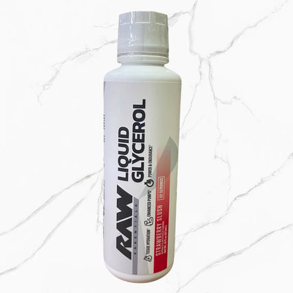 Raw Essentials Liquid Glycerol Strawberry Slush 32 Servings 473 ML