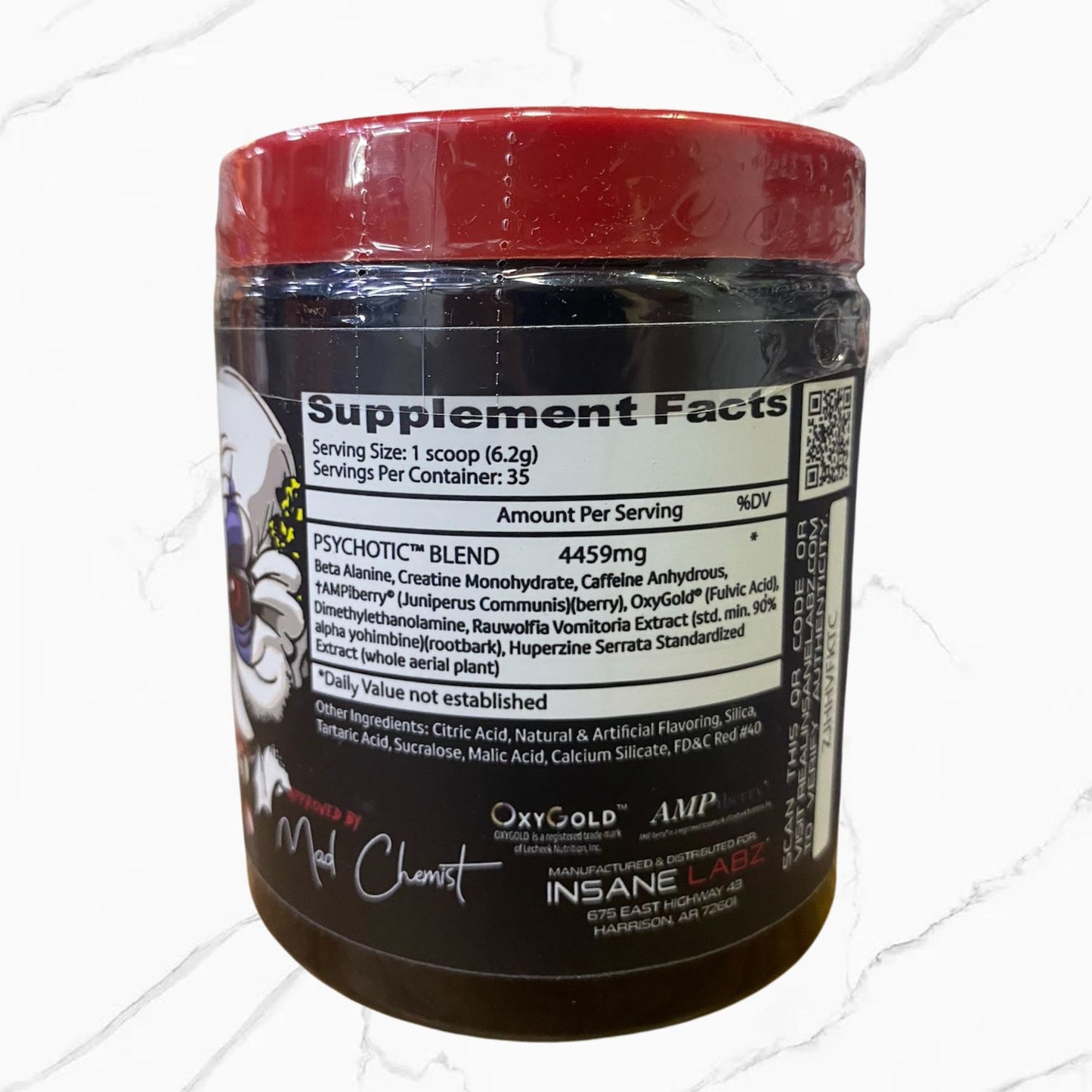 Insane Labz Psychotic Pre-Workout Watermelon 35 servings