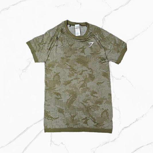 Gymshark - A5A2D Geo Seamless T-Shirt Green