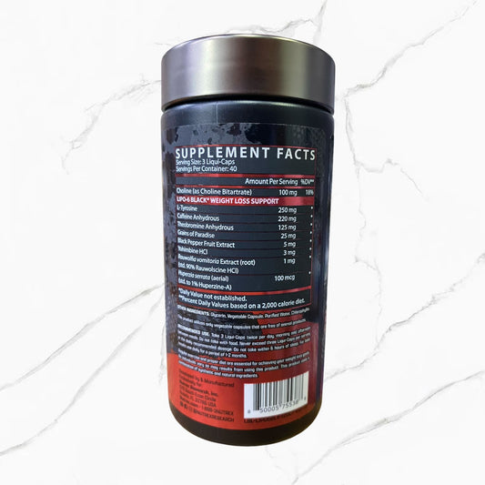 Nutrex Research Lipo 6 Black 120 Caps