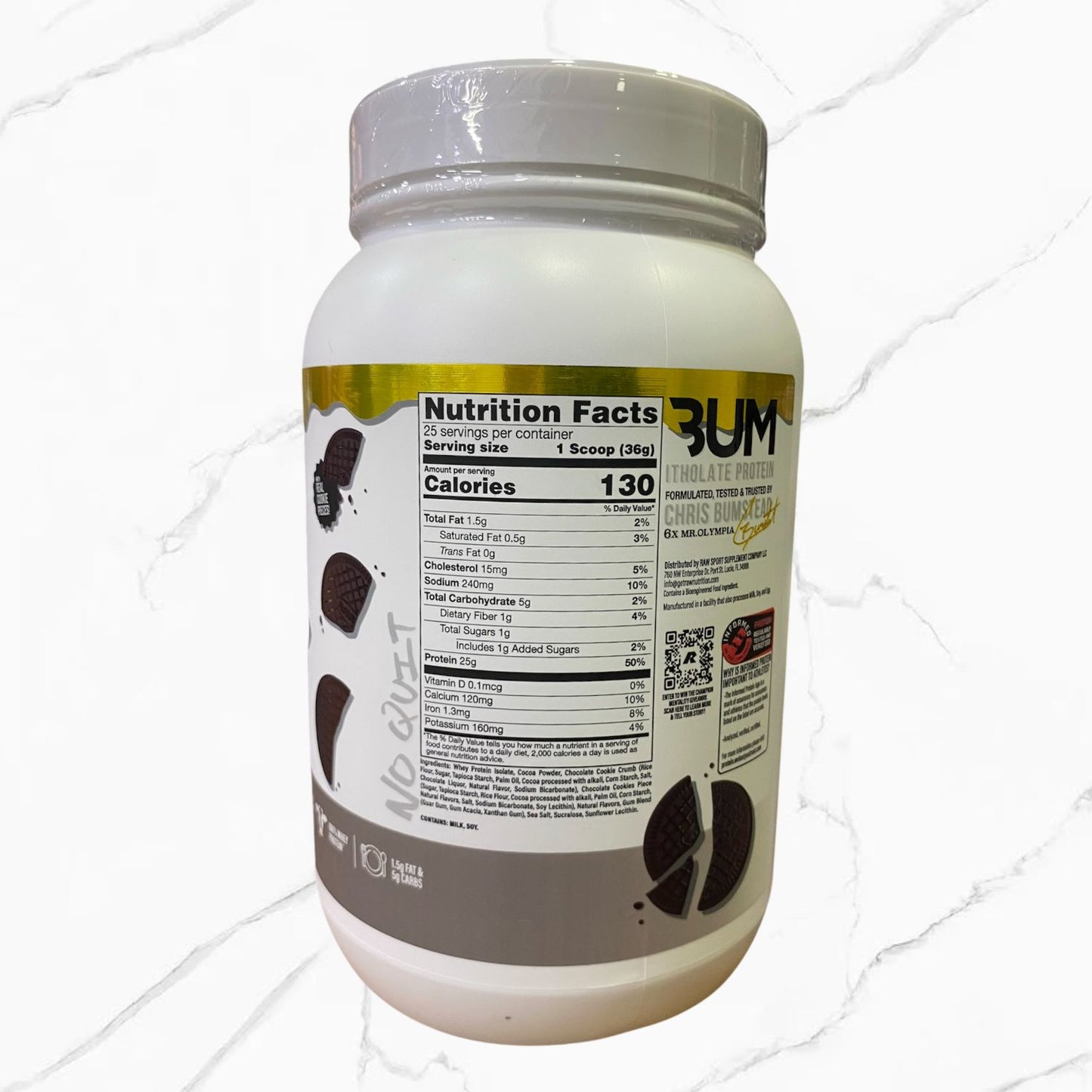 Cbum itholate protein champion mentality cookies and cream