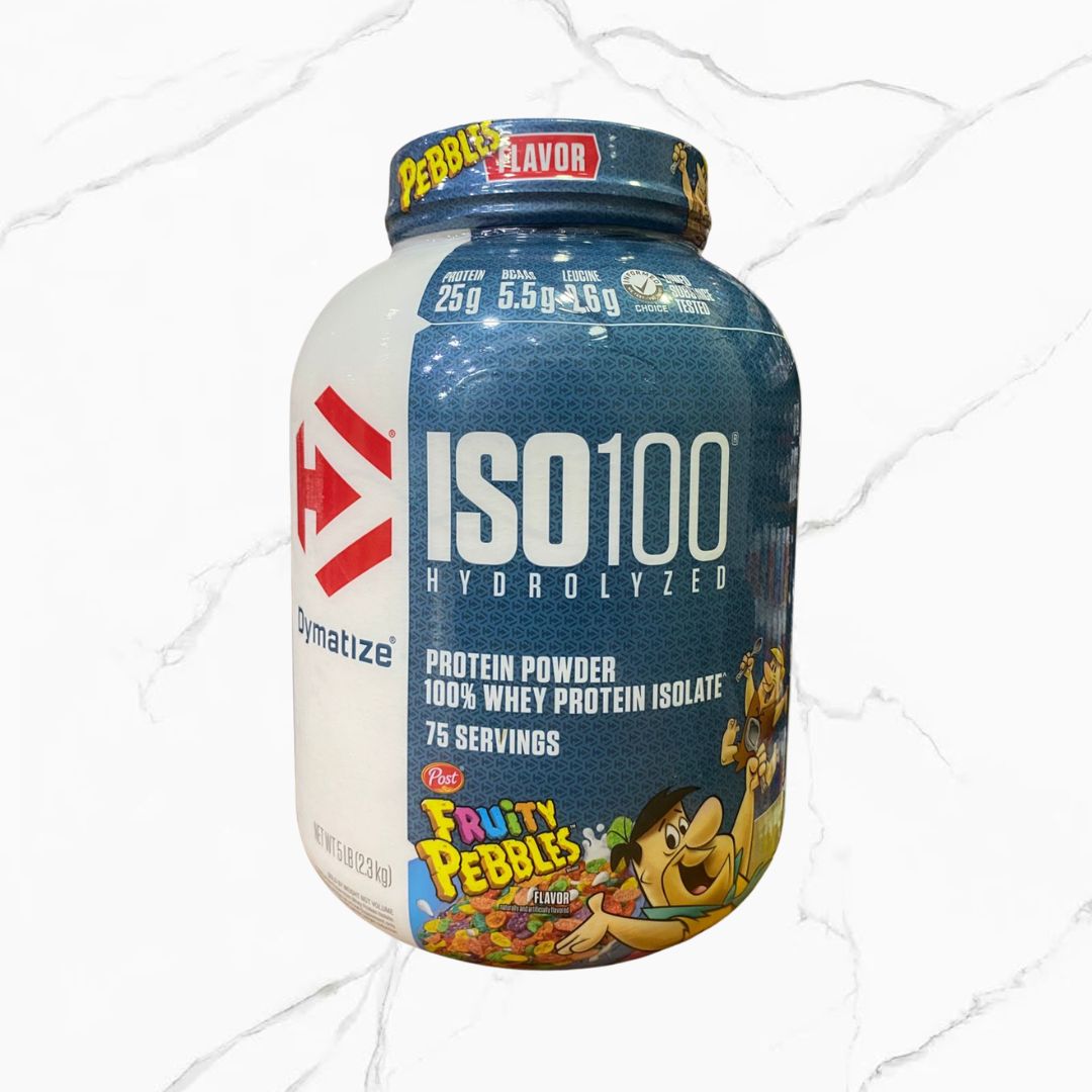 Dymatize ISO 100 Hydrolyzed 100% Whey Protein Isolate Fruity Pebbles 5Lbs