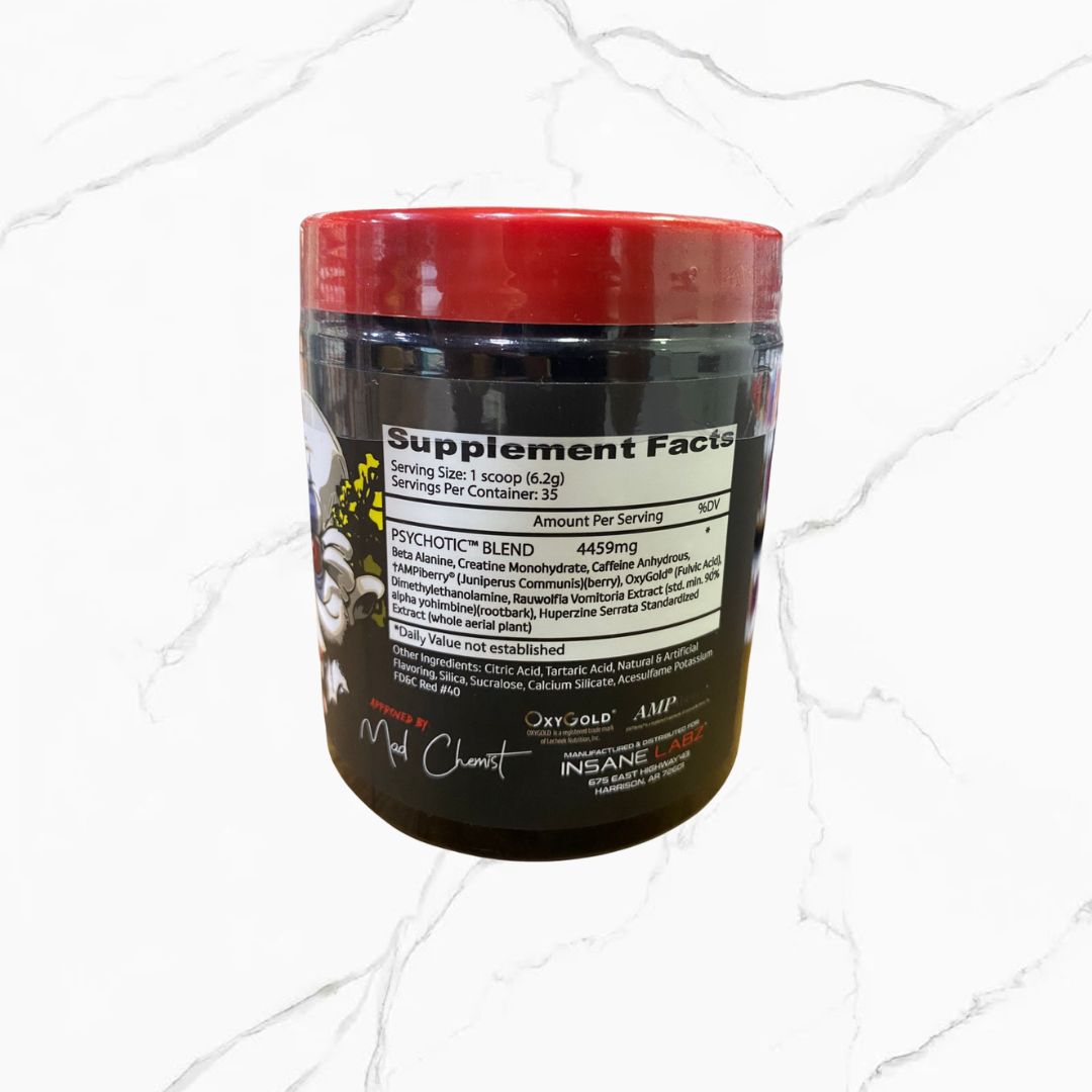 Insane Labz Pre-Workout Psychotic Grape 35 servings