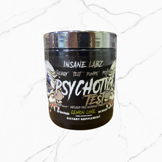 Insane Labz Psychotic Test Pre-Workout Lemon Lime 30 servings