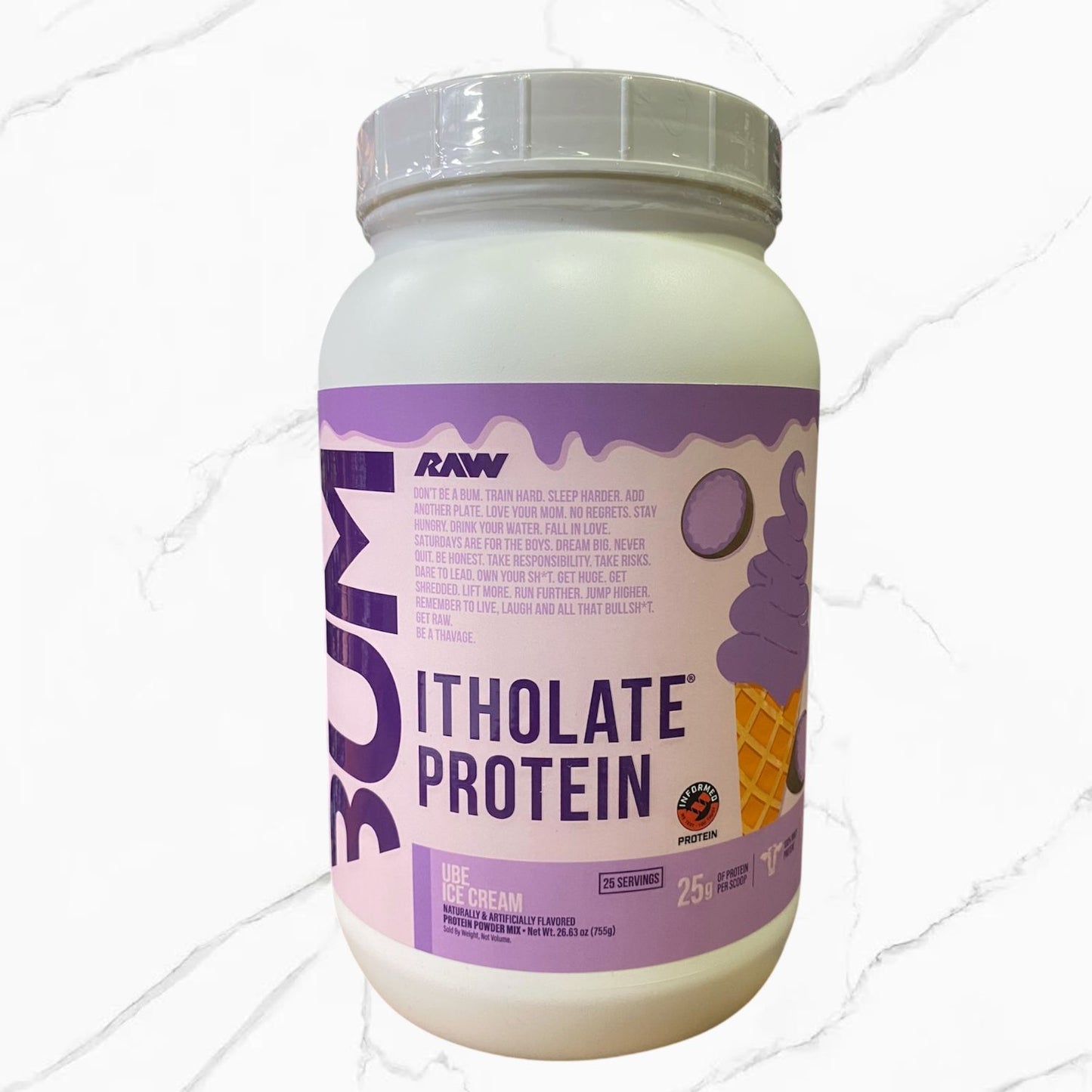 Raw Nutrition CBum Itholate Protein Ube Ice Cream