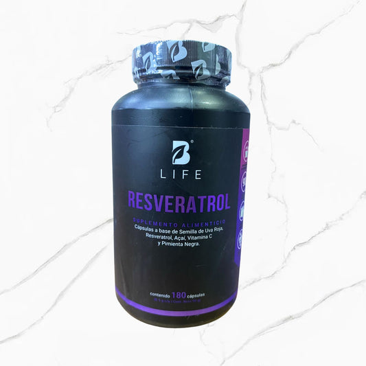 B Life Resveratrol 180 Capsulas