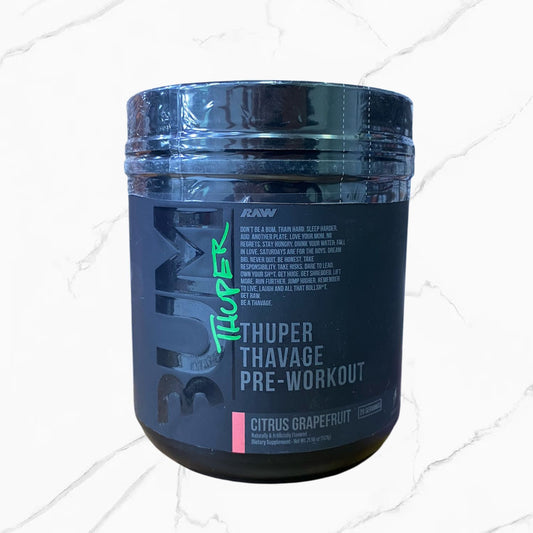 Thuper Thavage Pre-Workout Citrus Grapefruit 20 Servings