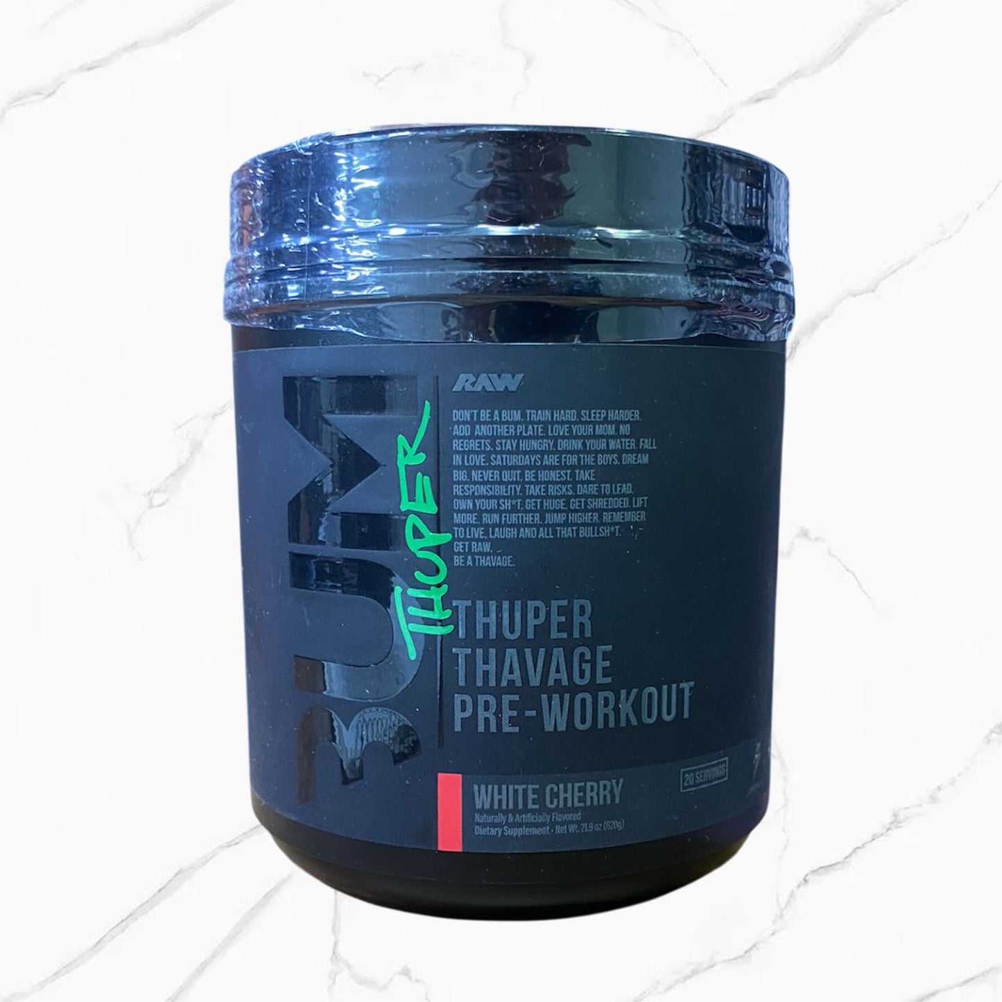 Raw Nutrition CBum Thuper Thavage Pre-Workout White Cherry