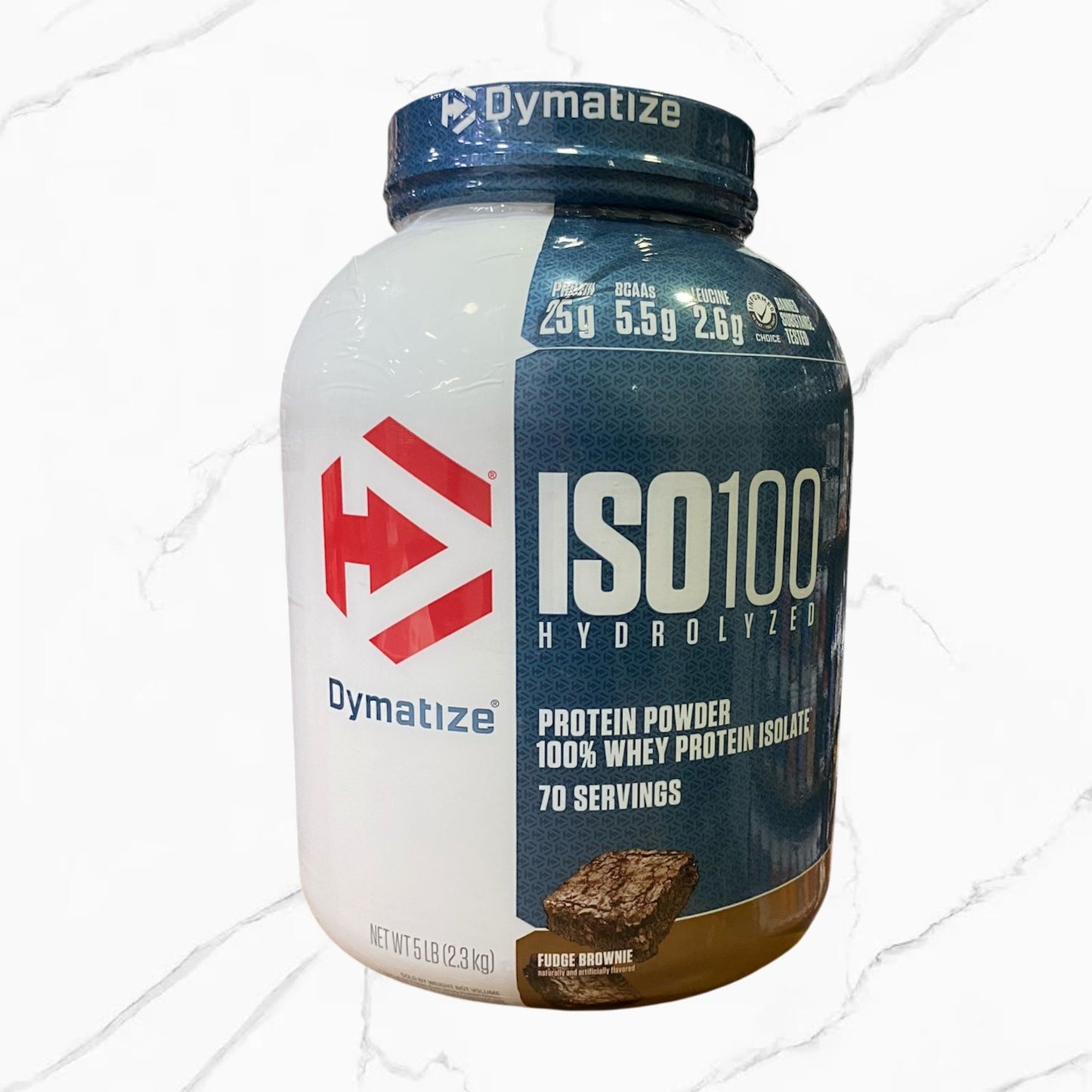 Dymatize ISO 100 Hydrolyzed 100% Whey Protein Isolate Fudge Brownie