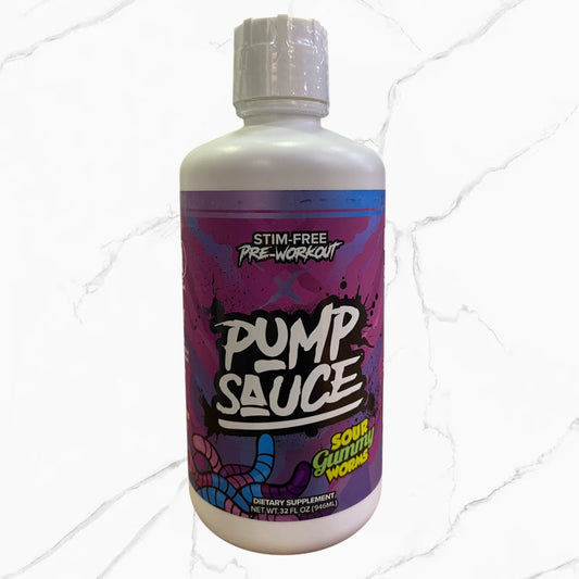 Pump Sauce Sour Gummy Worms