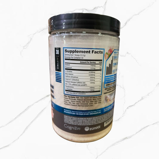 Ryse Loaded Pre-Workout Pink Splash 30 Servings