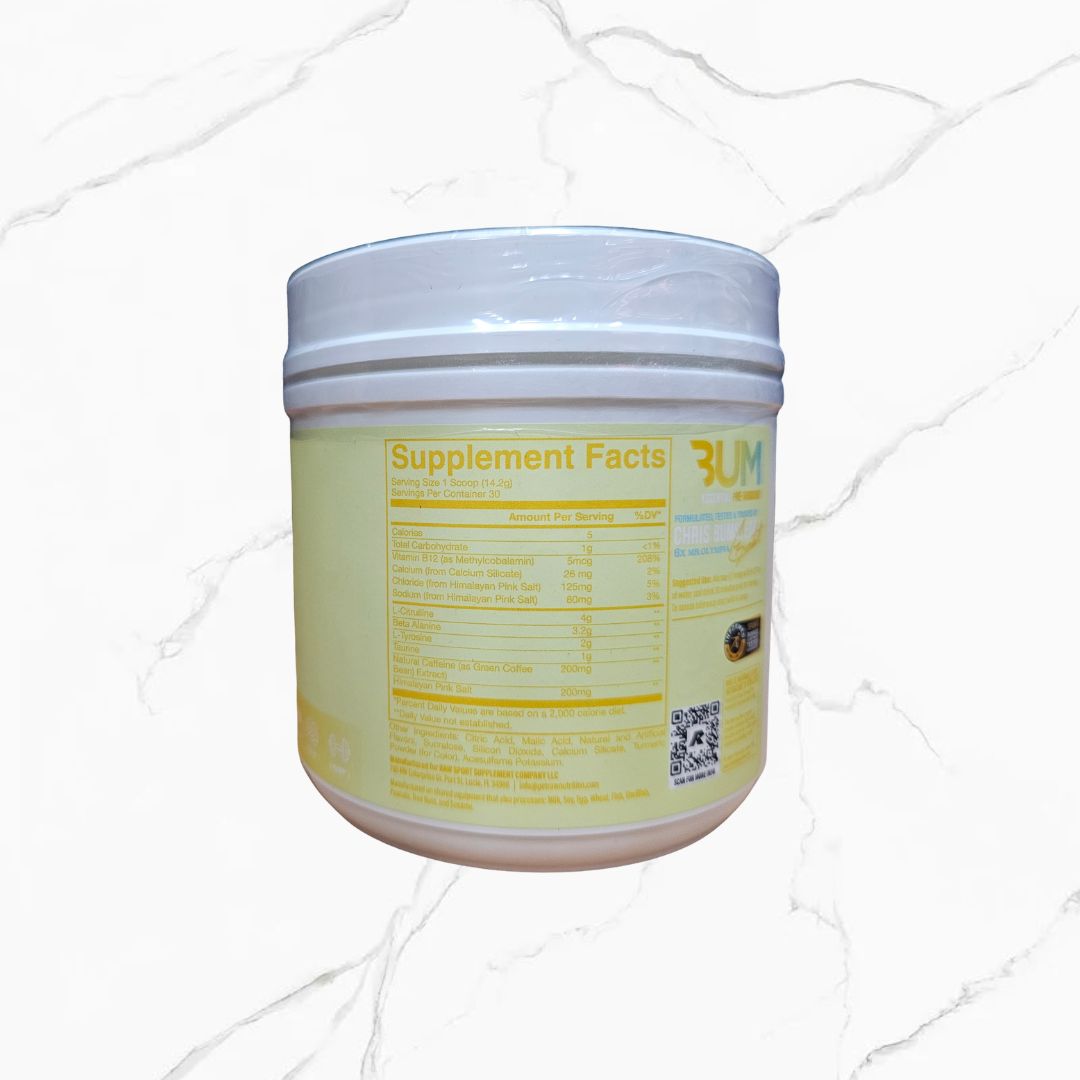 Raw Nutrition CBum Essentials Pre- Workout Icy Lemon Slush 30 servings
