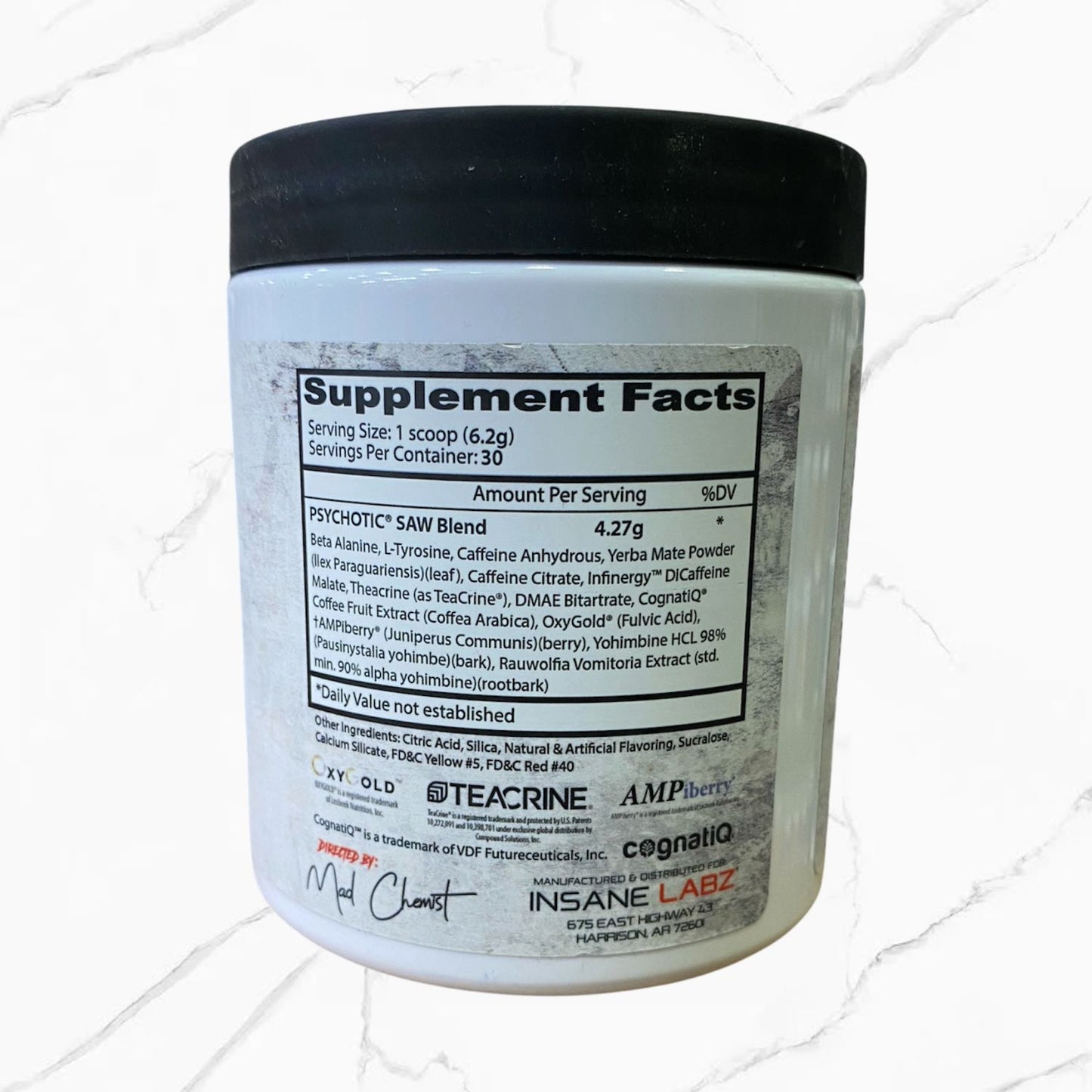 Psychotic high stim preworkout blood orange