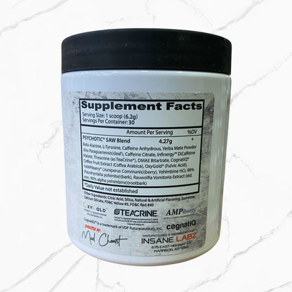 Psychotic high stim preworkout blood orange