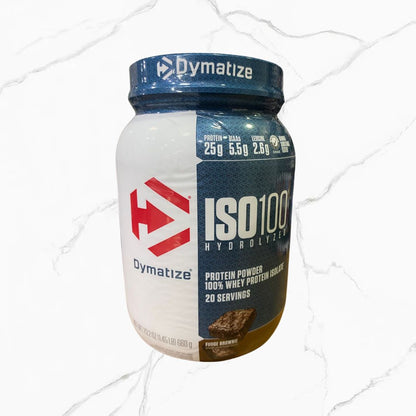 Dymatize ISO 100 Hydrolyzed 100% Whey Protein Isolate Fudge Brownie 1.45Lbs