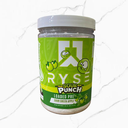 Ryse Loaded Pre-Workout Sour Green Apple 30 Servings