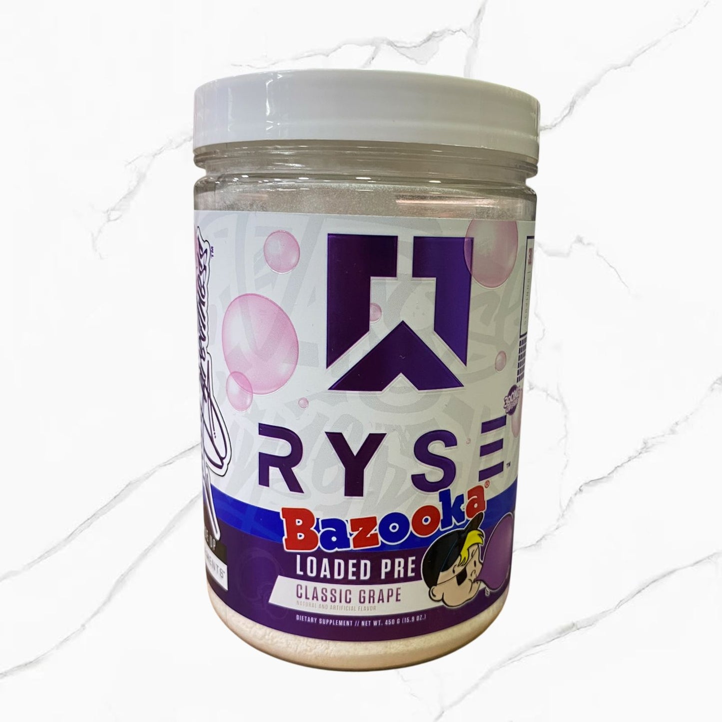 Ryse Loaded Pre-Workout Classic Grape Bazooka 30 Servings