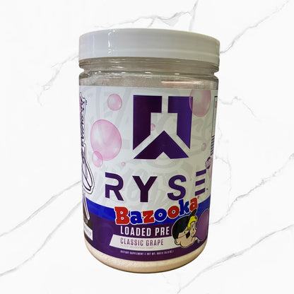 Ryse Loaded Pre-Workout Classic Grape Bazooka 30 Servings