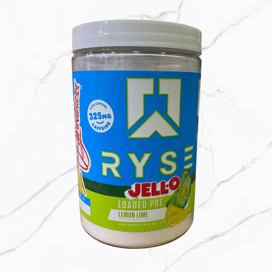 Ryse Loaded Pre-Workout Lemon Lime Jell-o 30 Servings