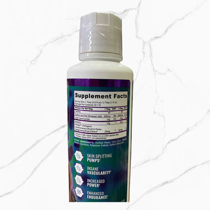 Panda Supplements Pump Liquid Glycerol Grape Cooler 32 Servings