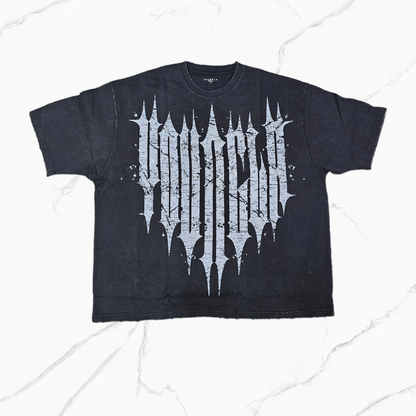 YoungLA - #4156  Revenge Tees Black Wash