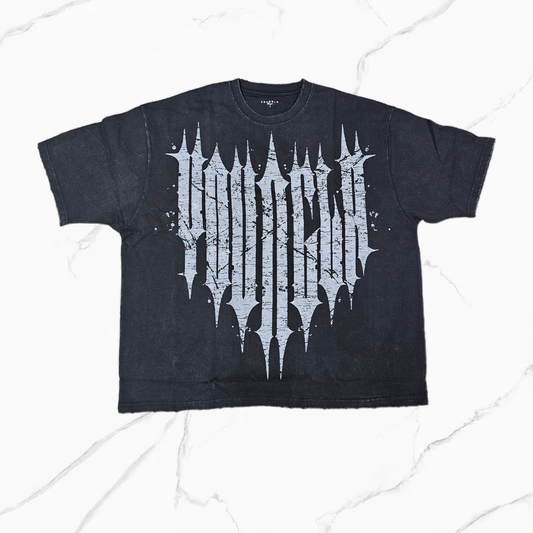 YoungLA - #4156  Revenge Tees Black Wash
