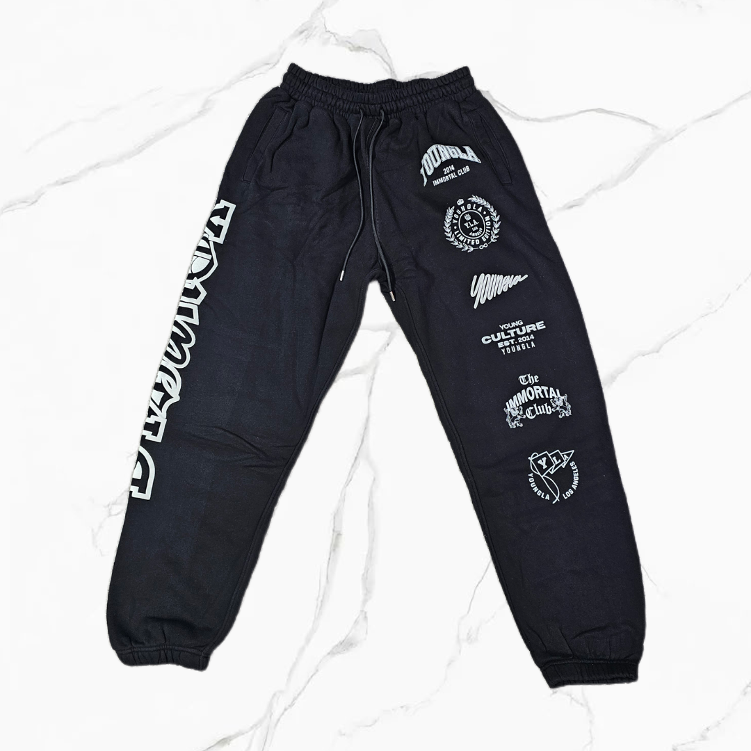 YoungLA 204 - Immortal Killer Joggers Black