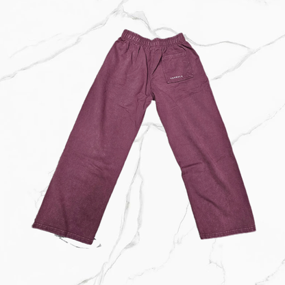 YoungLA 2079 - Dark Wave Joggers Burgundy Wash