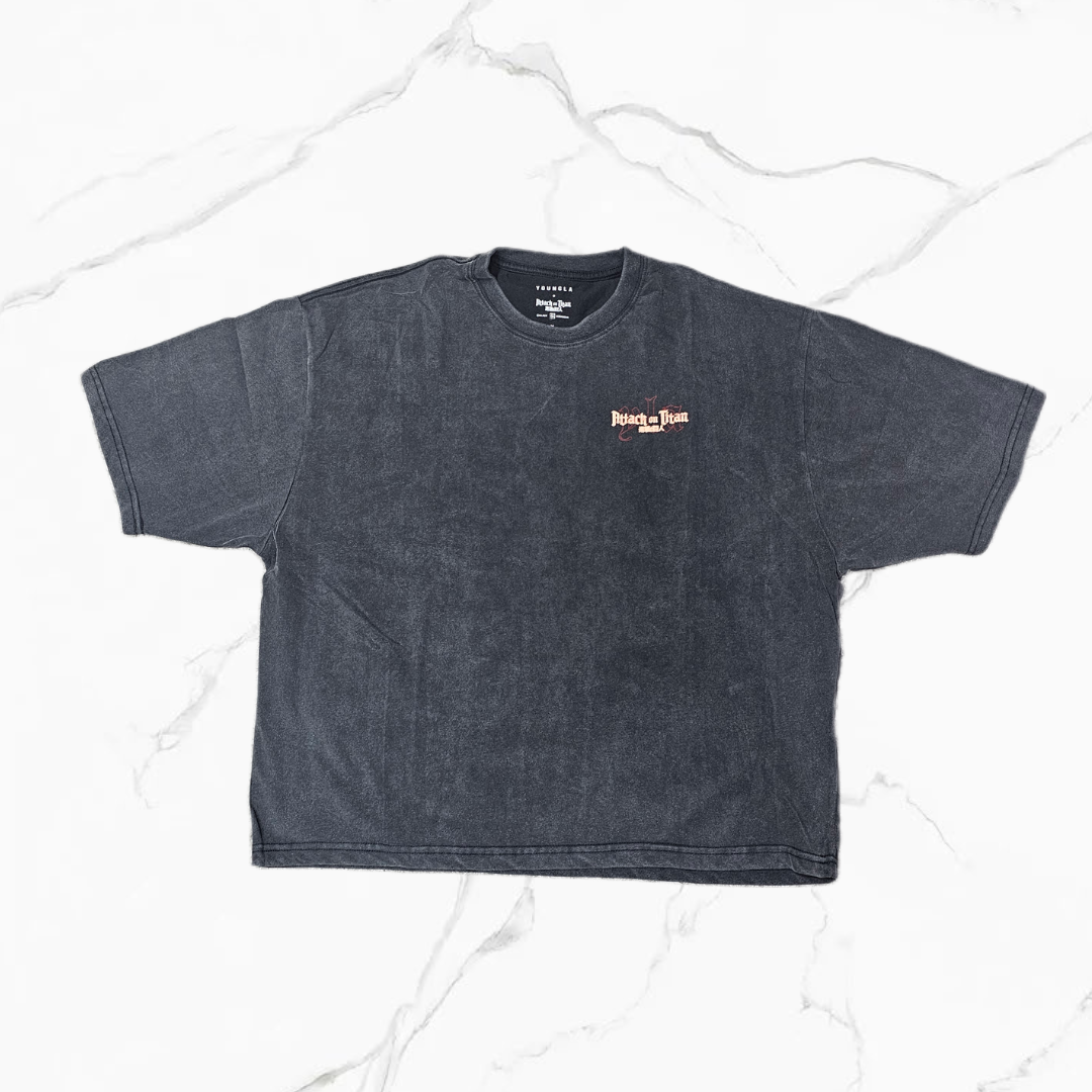 YoungLA 4186 - AOT© x YLA Cropped Tees Defense of Trost
