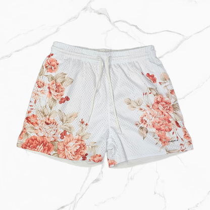 YoungLA 1111 - Skulls & Roses Reversible Shorts YLA Tropical