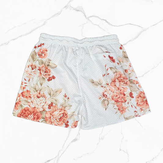 YoungLA 1111 - Skulls & Roses Reversible Shorts YLA Tropical