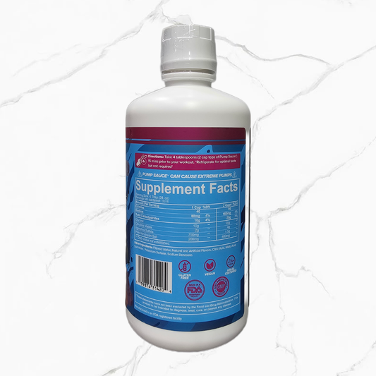 Pump Sauce Pre-Workout  Pump Tarts 946ml